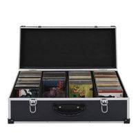 Boîte en aluminium personnalisée Boîte de rangement pour CD Boîte rigide en aluminium 60pc 80pc avec serrure