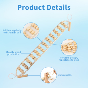 나무 마사지 롤러 손실 체중 전신 이완 나무 치료 마사지 도구 - Product Image 4