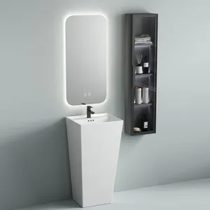 Lavabo de salle de bain de forme Unique conception spéciale bol d'évier sur pied