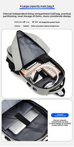 <span class=keywords><strong>Mochila</strong></span> <span class=keywords><strong>de</strong></span> viaje grande informal elegante con fiambrera <span class=keywords><strong>impermeable</strong></span>, bolsa <span class=keywords><strong>antirrobo</strong></span> para ordenador portátil, equipaje <span class=keywords><strong>de</strong></span> mano plegable duradero para negocios <span class=keywords><strong>de</strong></span> trabajo - Product Image 4