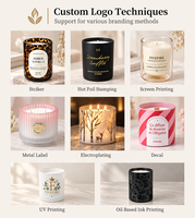 Bougie parfumée fabriquée par un designer d'usine pour un coffret cadeau unique, moule personnalisé, OEM, ODM, commandes en gros