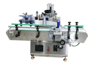 Machine d'étiquetage automatique de bouteilles à positionnement par chaîne de plaques pour l'industrie agroalimentaire, cartons, étiquettes en papier, écran tactile