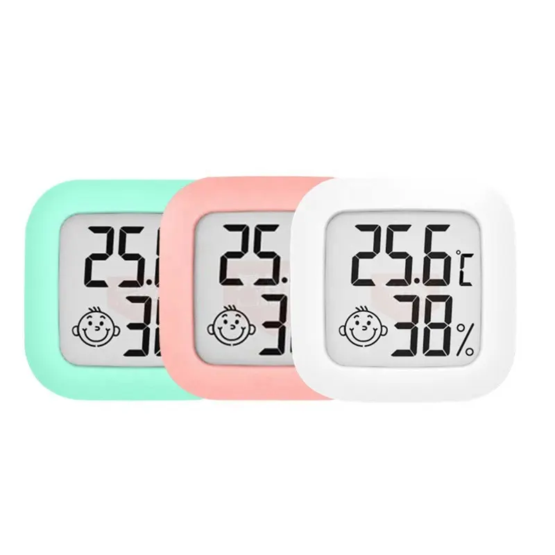 Mini Smiley LCD Digital Thermometer Hygrometer Indoor Room Electronic Temperature Humidity Meter Sensor Gauge Weather Station