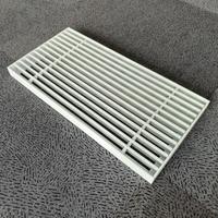 Grille linéaire sans cadre en aluminium à 15 degrés, design graphique pour systèmes CVC modernes commerciaux et résidentiels