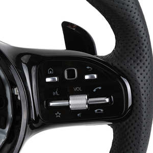 Volant Modifié SOON TODA en Fibre de Carbone Noir avec Étiquette Rouge pour Mercedes Benz C GLC E S CLS AMG Volant Benz 809 AMG - Product Image 3