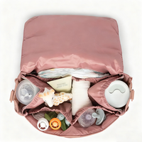 Organisateur de soins pour bébé portable et pratique, porte-gobelet, plusieurs poches de rangement, accessoire suspendu imperméable, sac à couches pour poussette