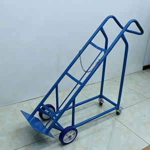 1. Carretilla Industrial con Ruedas para Cilindros de Gas, Carro de Acero Resistente para Botellas con Ruedas Bloqueables para Fábrica, Taller, Soldadura - Product Image 3