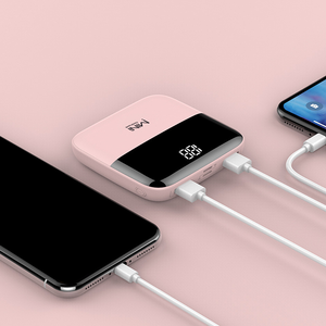パワーバンクバッテリー10000mAhミニポータブルパワーバンク,スクエアインテリジェントデジタルディスプレイ - Product Image 2