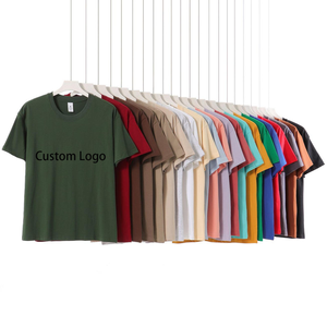 เสื้อยืดผู้ชายคุณภาพสูง สไตล์ลำลอง พื้นฐาน ทรงหลวม สตรีทแวร์ ใส่ได้ทุกวัน โอเวอร์ไซส์ พิมพ์ลาย DTF รับทำโลโก้ เสื้อยืดแฟชั่นผู้ชาย - Product Image 1
