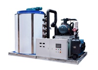 Máquina para hacer hielo en escamas, máquina para hacer escamas de helado, industrial, 1 tonelada, día, agua dulce