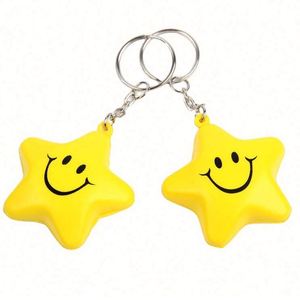 Pelota Antiestrés de Espuma de Poliuretano con Forma de Estrella y Logotipo Personalizado, Juguete Promocional para Llavero - Product Image 2