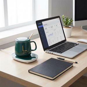 Factory Price Smart 55℃ Constant Temperature Coffee <b>Mug</b> Warmer Set Custom Logo Ceramic Cup for Home Office Coffee Milk Heating - Product Image 5