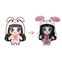 Porte-clés en peluche personnalisé de 20 cm, poupée en peluche, poupée Kpop, poupée d'idole coréenne, produits périphériques, fabricant sur mesure