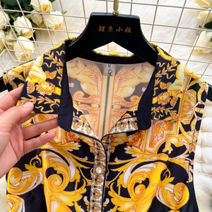 Robes imprimées vintage pour femmes, robes longues sans manches cintrées pour l'été - Product Image 6