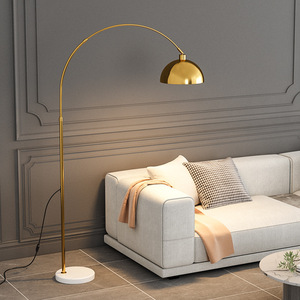 Bắc Âu tối giản <span class=keywords><strong>Led</strong></span> câu cá hình dạng sàn phòng khách đèn có thể điều chỉnh chiều cao Nghiên Cứu Đèn đọc sách phòng ngủ đèn cạnh giường ngủ - Product Image 2