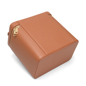 Borsa da Toilette <span class=keywords><strong>Professionale</strong></span> in Pelle PU Marrone, Grande Capacità, Organizer Cosmetico Portatile, Custodia per Prodotti di Bellezza da Donna - Product Image 5