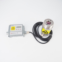 Capteur de température infrarouge Optris, plage de 100°C à 1200°C, indice de protection IP65, pour conteneurs plats, ampoules, panneaux solaires - Optris Compact