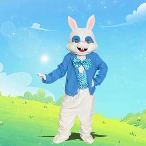 Unisex Adulto Conejito de Pascua <span class=keywords><strong>Pareja</strong></span> <span class=keywords><strong>Disfraz</strong></span> Conejo de Dibujos Animados Onesie Pijamas Mascota de Felpa Cosplay Traje para Fiestas Celebraciones - Product Image 4