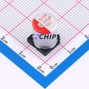 SV331M350G12R7R1Z00ZZ ตัวเก็บประจุแบบแข็ง SMD, D10xL12.7 มม. ( ความจุ: 330uF ) ( ความแม่นยำ: 20% แรงดันไฟฟ้าที่กำหนด: 35V ) - Product Image 1