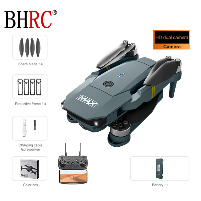 Custom Long Range E58 Max Brushless Motor Remote Control Drone Professional Clever Mini Folding Hd Dual Camera Quadcopter Drone