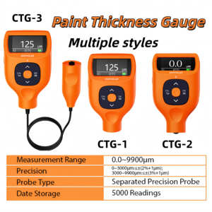 เครื่องวัดความหนาสี GOYOJO 2026 รุ่น CTG1 CTG2 CTG3 0-2000um 0-79mils ตรวจจับธาตุ Fe Al Zn FeC อัตโนมัติ ความแม่นยำสูง - Product Image 1