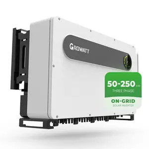 Growatt Three Phase Hybrid Solar Inverter 50Kw 100Kw 200Kw Mppt Hybrid On Grid Tie Power Inverter 220V With WIFI