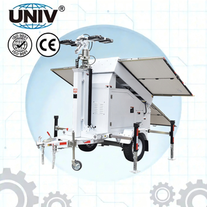 Tour d'éclairage mobile extérieure haute efficacité 2026 avec bloc d'alimentation solaire performant pour applications de construction - Product Image 1