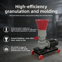 Nouvelle machine à granulés d'aliments secs et humides en métal électrique de 70 kg/h pour l'élevage de poulets, canards, poissons, porcs, vaches et moutons