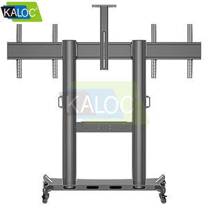 KLC AF200 대용량 2 스크린 모바일 <span class=keywords><strong>TV</strong></span> 카트 적재 용량 최대 136.4kg 60-100 인치 <span class=keywords><strong>TV</strong></span>에 적합 - Product Image 6