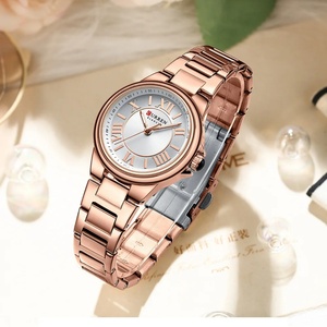 CURREN 9091 Romantic Charm Women's Wristwatches Fashion Design Thin Quartz <b>Watch</b> with Luminous Hands Stainless Steel Bracelet - Product Image 6