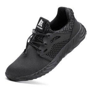 JIANKUN Chaussures de Sécurité Certifiées CE pour Hommes et Femmes, Nouveau Style Décontracté de Bureau avec Embout en Acier et Semelle Anti-Perforation, Idéales pour le Travail et la Course - Product Image 6