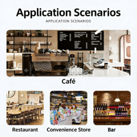 Sistema POS Todo en Uno con Pantalla Táctil Dual, Sistemas POS con Software para Bares y Restaurantes, Conjunto de Sistema POS