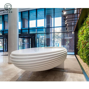 <span class=keywords><strong>2025</strong></span> nuovo Design solido bianco superficie moderna bancone della Reception per la vendita - Product Image 4