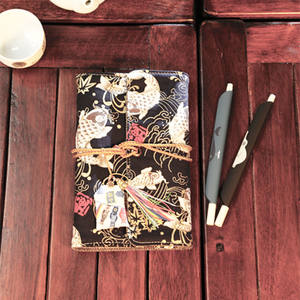 도매 사용자 정의 로고 럭키 고양이 노트북 패브릭 느슨한 잎 노트북 사용자 정의 로고 휴대용 창조적 인 일기 - Product Image 4