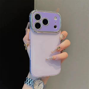 Coque de téléphone antichoc en gelée scintillante haute couture avec grande fenêtre, couverture intégrale, compatible iPhone 17 Pro - Product Image 2