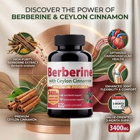 Compléments alimentaires biologiques Ausreson à marque privée : Fisetine, Berbérine, Quercétine et Spermidine – Complexe naturel de berbérine en capsules