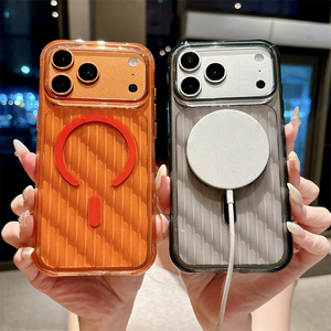Fashion Translucent Colored <b>PC</b> Hard Phone Case for iPhone 13 14 15 16 17 18 Pro Max <b>Wireless</b> Magnetic Charging Shockproof Cover - Product Image 2