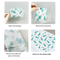 Napperon jetable pour bébé motif chiot mignon, nappe de dessin animé imperméable et résistante à l'huile, tapis de table portable pour usage extérieur