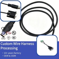 Câble personnalisé DB9 RS232 vers RJ45 5525 DC femelle vers DIN mâle large pour le débogage de consoles de routeurs PLC industriels