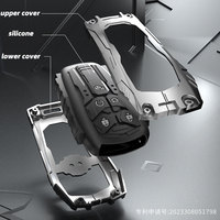 Housse de porte-clés de voiture en alliage de zinc pour Changan Oshan X7 Alsvin CS35PLUS CS55 PLUS UNI K UNI T 3 4 5 bouton avec porte-clés
