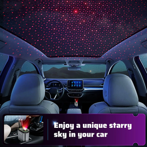 Cargador <span class=keywords><strong>de</strong></span> coche 4 en 1 con Starry Sky Spotlight IOS USB C Cables retráctiles Real 66W Carga rápida <span class=keywords><strong>para</strong></span> Iphone Android Universal - Product Image 3