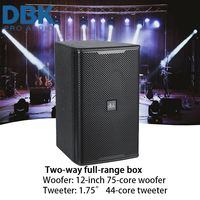 DBK 12 pouces 500W haut-parleur professionnel bidirectionnel à gamme complète multifonctionnel pour l'équipement de sons de bande de fête