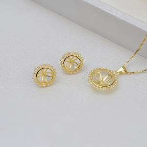 Juego de Pendientes de Plata S925 con Perla, Accesorios de Joyería DIY para Mujer, Bandeja Vacía y Producto Semiterminado-1317 - Product Image 2