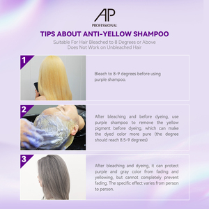<span class=keywords><strong>แชมพู</strong></span>ป้องกันสีผมซีด AP Color Protection Natural Anti-Gray Silver  ปราศจากซัลเฟต ผสมเคราตินไฮโดรไลซ์ สี<span class=keywords><strong>ม่วง</strong></span> สำหรับผมบลอนด์ - Product Image 6