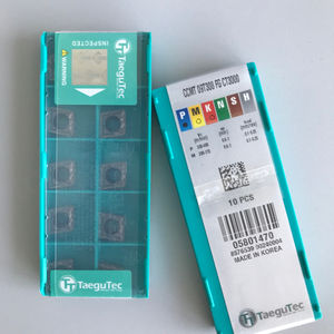 Herramientas de Torneado Externo CCMT 09T308 FG CT3000 Taegutec, Cuchilla de 16 mm, Orificio de 18 mm, Forma de Rombo, Recubrimiento PCD/PCBN/BN/CVD, HRC45, 3 Años - Product Image 4