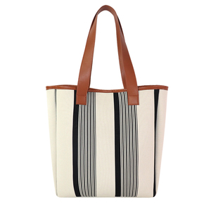 กระเป๋าโท้ทผู้หญิงทรงโครงสร้างแข็งแรง พร้อมช่องซิป PU ด้านใน - Product Image 3