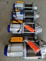 Palans électriques à câble métallique professionnels KAWADA 500-1000 kg, double câble, télécommande sans fil, petit palan de levage en acier pour entrepôt et bâtiment
