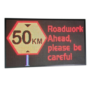 Écran extérieur étanche P10, panneau d'affichage de messages routiers VMS avec signalisation programmable de limite de vitesse pour travaux routiers - Product Image 3