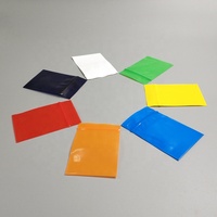 Bolsa Ziplock plana de plástico PE, cierre con cremallera colorida para embalaje