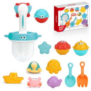 Filet de pêche pour bébé d'été, jeu d'eau pour le <span class=keywords><strong>bain</strong></span>, jouets de <span class=keywords><strong>bain</strong></span> pour enfants, animaux marins - Product Image 3